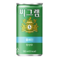 씨그램 씨그램 플레인 190ml x 90캔 탄산수 음료수