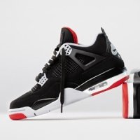 [해외] 에어 조던4 브레드 GS Air Jordan 4 Retro Bred Black Fire Red GS