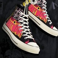 [해외] 컨버스 X 배트맨 척70 하이 검핑 블랙 핑크 Converse X Batman