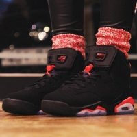 [해외] 에어 조던6 블랙인프라레드 GS Air Jordan 6 Retro Black Infrared GS