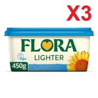 영국발송 450G 3개 플로라 비건 라이터 스프레드 식물성오일 마가린 Flora Vegan Lighter Spread