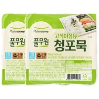 풀무원 건강한 우리집 고식이섬유 청포묵 보급품 냉동 즉석 식품 밀키트 존맛탱 도시락 엄마 손맛 300g 2개 1세트 45세트