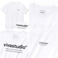 비바스튜디오 남여공용 커플 반팔티 LOCATION SHORT SLEEVE