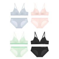 코데즈컴바인이너웨어 모달 노와이어 브라 팬티 세트 4 Colors CBWRP933SET