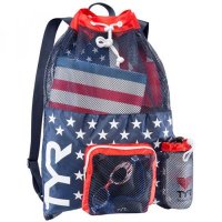 BIG MESH MUMMY BACKPACK LBMMB3-642Red Navy