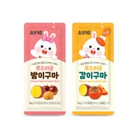 엘빈즈 부드러운 고구마말랭이 밤이구마&감이구마  2봉(12개입)  부드러운 밤이구마