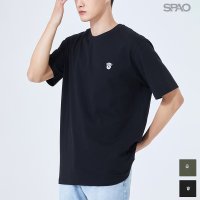 스파오 스파오 동물 자수 반팔 티셔츠 SPRWA23C04-T