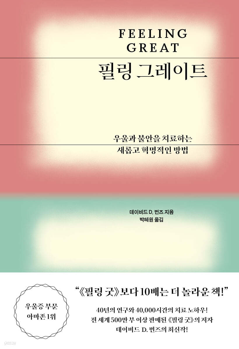 필링 그레이트 : 우울과 불안을 치료하는 새롭고 혁명적인 방법 표지