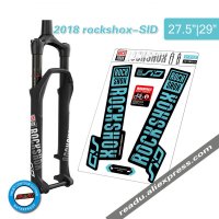 자전거 데칼 네임 스티커 바이크 휠 2018 rockshox SID 산악 프론트 포크