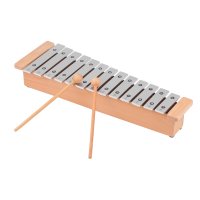 13-참고 Glockenspiel 휴대용 알루미늄 피아노 실로폰 타악기 악기 나무 막대기와