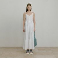 bloom sleeveless linen dress