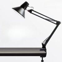 LED 스탠드 접이식 조명 공부 책상 침대 클립 네일  -블랙+클립12W깜박임없는LED전구