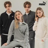 푸마 PUMA 22FW 푸마스포츠 유니 반집업맨투맨 4컬러