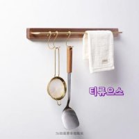 무타공 북유럽 주방행거 주방봉 고급 원목 국자걸이 행주걸이 티류으스