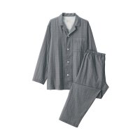 무인양품 MUJI 남성 겨드랑이솔기가없는 이중거즈 파자마