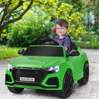 KIDS RIDE ON CAR 12V 라이센스 AUDI RS Q8 원격 제어 조명 음악 녹색 6499852459472