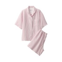 무인양품 MUJI 여성 리요셀 반팔 여름 잠옷 스트라이프