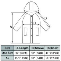 Bienvenu 여성용 투명 우비 성인용 판초 우비 방수 레인 재킷 정품보장