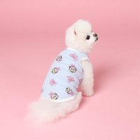 귀여운 강아지 곰돌이 티셔츠 민소매 나시 옷