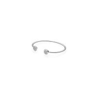 여자판도라팔찌80017406 Authentic Pandora Signature Open Bangle size 21