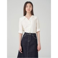 빈폴레이디스 BEANPOLE LADIES 레이온 혼방 세일러 칼라 반소매 블라우스 -