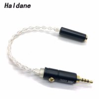 Haldane-2.5mm TRRS 밸런스드 3.5mm 암 Trrs 오디오 어댑터 실버 도금 케이블 AK240 AK380