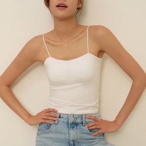 날마다 모달 코튼 캡내장 얇은 끈 나시 2종