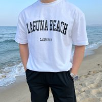 LAGUNA 라구나 오버핏 머슬핏 레터 프린팅 여름 반팔티