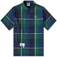 베이프 숏 슬리브 나우 셔츠 AAPE Short Sleeve Now Shirt Madras AAPSRM8435XXKNYM