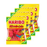 하리보 Haribo 체리 콜라 베지테리안 Cherry-Cola veggie 피치 믹스 콜라 곰 젤리 피자 175g 4팩