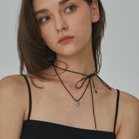 RYUL+WAI: 률앤와이 SURGICAL HEART STRING NECKLACE