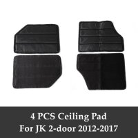 지프 랭글러 JK JL 방음 도어 헤드라이너 하드탑 후면 창문 천장 지붕 단열 패드  6.4pcs for JK 2door