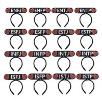 MBTI 머리띠 양면 16개 한세트 생일 인생네컷 소품