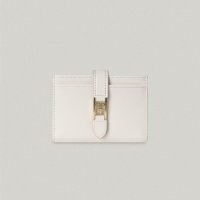 [폴뉴아] CLASSIC LOGO CARD WALLET IN IVORY