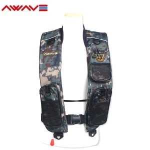 [티모] T3-F2 어웨이브 밀리터리 3포켓 자동팽창식 구명조끼