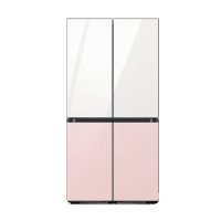 삼성전자 삼성 비스포크 냉장고 4도어 875L  글램화이트+글램핑크 RF85C90D255