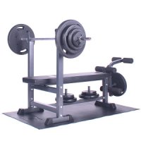 포스스포츠 레그 익스텐션 벤치 + 핸들원판 50kg 세트