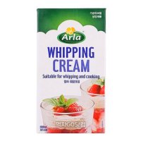 매일유업 알라 휘핑크림 1L Arla Whipping Cream 동물성 유크림 36 이상 아이스박스무료 덴마크 1개