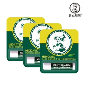 [멘소래담][멘소래담]멘소래담 메디케이티드 립밤 3.5g x3개
