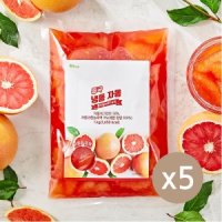 [업체발송]흥국 냉동 자몽 1kg 5개