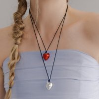 Hei marble heart string necklace