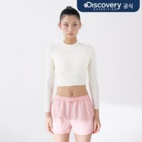 F&F 디스커버리익스페디션 디스커버리 베이직 크롭 여성 래쉬가드 CREAM