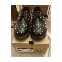 닥터마틴 닥터마틴1461 로퍼 Dr Martens 1461 Stud Wanama Leather Oxford Shoes Womens Size 8 BRAND NEW