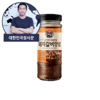 CJ제일제당 유통기한임박 CJ 백설 돼지갈비양념 500g 7월23일까지 4병