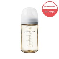 [더블하트] 모유실감 3세대 PPSU 새벽그레이 240ml (젖꼭지M) 이유/수유용품