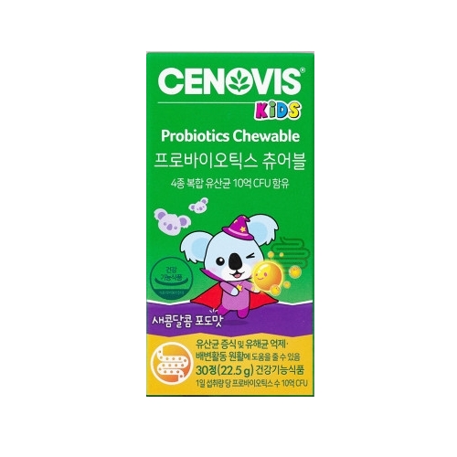 세노비스 <b>프로바이오틱스</b> 츄어블 750mg x 30캡슐