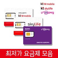 SK KT LG 알뜰요금제 알뜰폰 유심 칩 후불 후불제 자급제 무약정