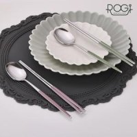 ROGI 로기 colo 세라믹수저 2종세트B 인디안핑크 올리브그린