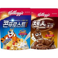 켈로그 콘푸로스트 600g+오곡 첵스초코 570g