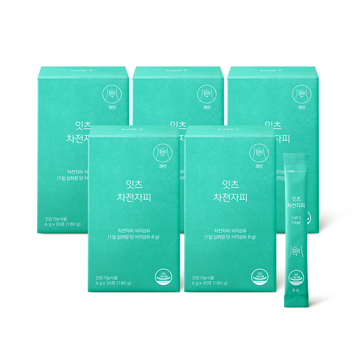 <b>네츄럴굿띵스</b> 잇츠 <b>차전자피</b> 식이섬유 다이어트  180g x 5개  180g  5개